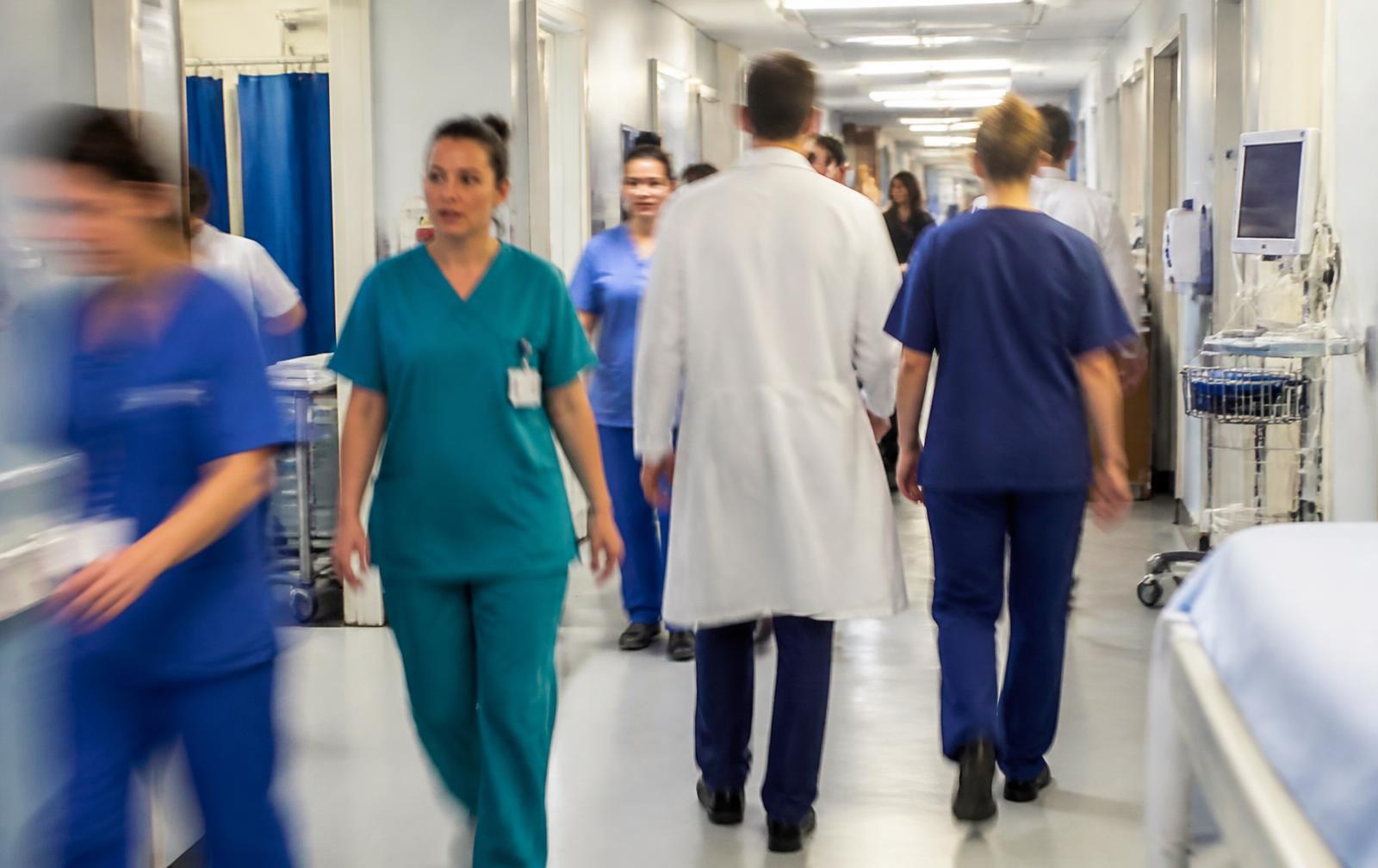 Corridor of a mental health inpatient unit